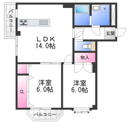 ジオナ泉北深井の物件間取画像